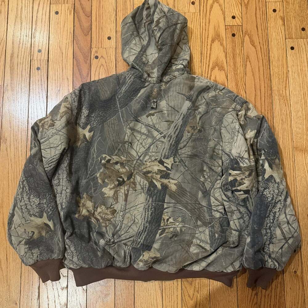 Walls Realtree Hardwoods HD Camo Insulated Hooded Hunting Jacket Men’s XL - Picture 2 of 11